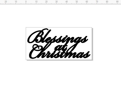 blessings at christmas 65 x 32  pack of 10